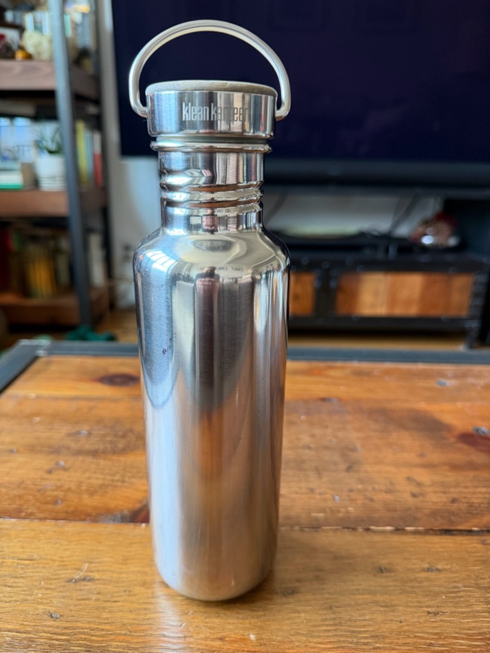 Klean Kanteen Reflect Bamboo Capped Stainless Steel Water Bottle 27oz